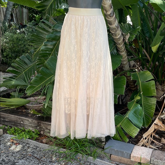 Sheer mesh and lace ballerina skirt - Picture 1 of 6